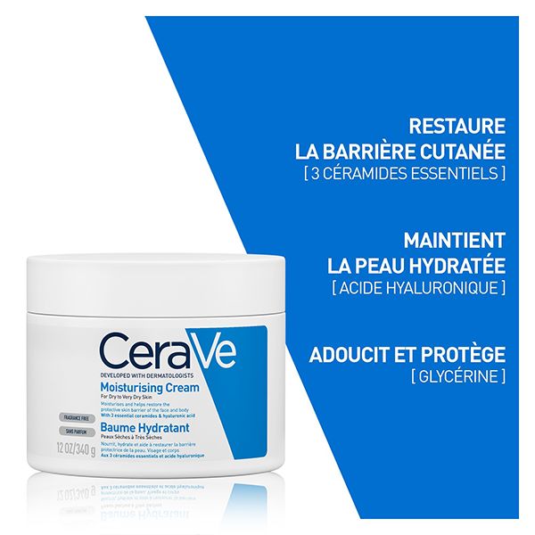 CeraVe Baume Hydratant Nourrissant Peau Sèche à Très Sèche 340g